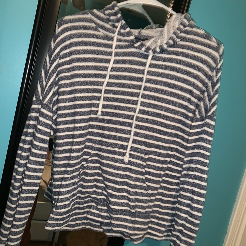 Striped forever 21 hoodie